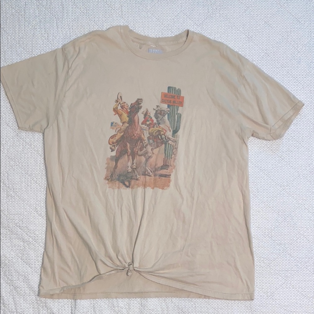 Tan Graphic T-Shirt